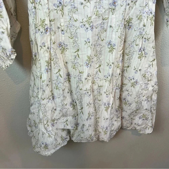 NWOT Brock Collection X H&M Lyocell-blend Dress Floral White Casual Women Small - Picture 9 of 12